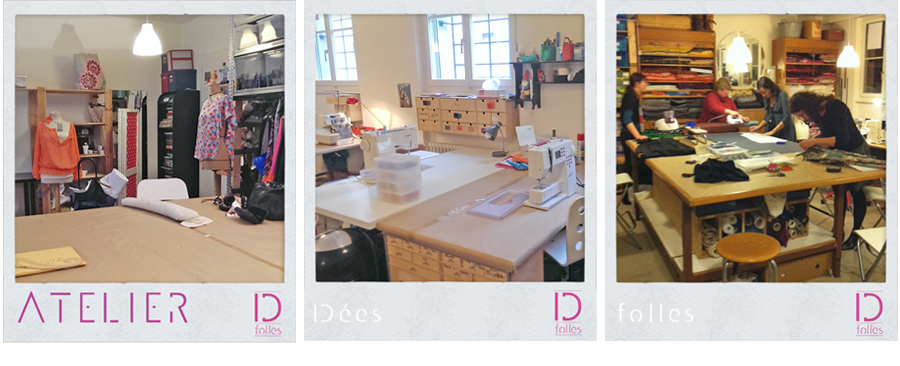 Atelier couture: photos interieure de l'atelier de couture IDfolles